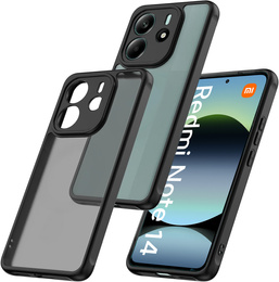 Obal na mobil pre Xiaomi Redmi Note 14 4G, Fusion Hybrid, priehľadné