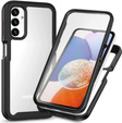 Puzdro pre Samsung Galaxy A14 4G/5G, Shockproof, s fóliou, čierne