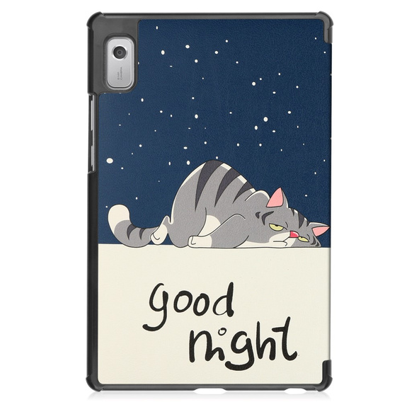 Puzdro pre Lenovo Tab M9, Smartcase, sleeping cat