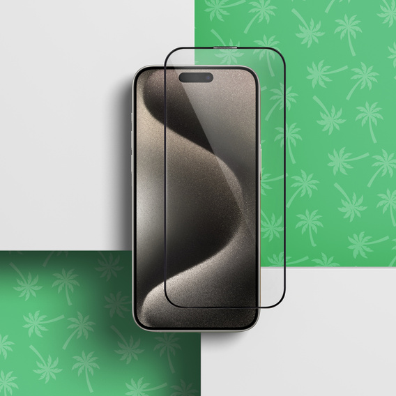 5D Full Glue Smart Palm tvrdené sklo pre iPhone 15 Pro