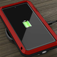 Love Mei Obal na mobil pre Samsung Galaxy S20 FE 4G/5G, armored with glass, červené