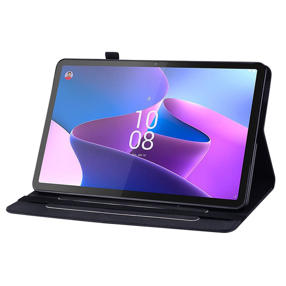 Obal na mobil pre Lenovo Tab P11 Gen 2, Wallet Pen Slot, čierne