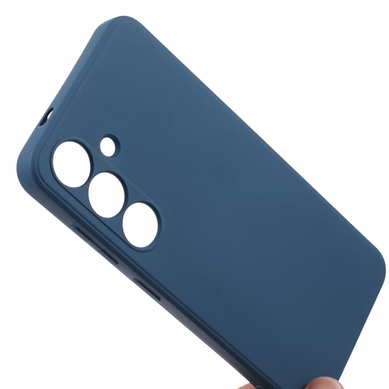 Obal na mobil pre Samsung Galaxy S24+ Plus, Silicone Lite, modré