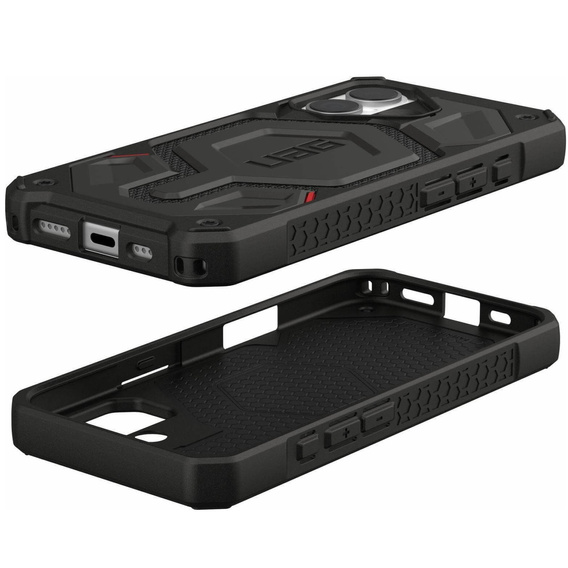 Urban Armor Gear Obal na mobil pre iPhone 15 Plus, Monarch Pro Kevlar MagSafe, čierne