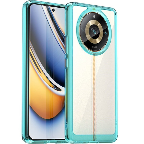 Obal na mobil pre Realme 11 Pro 5G / 11 Pro+ 5G, Fusion Hybrid, transparentné / modré