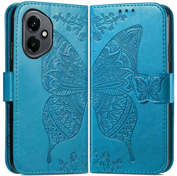 Klapkové puzdro pre Honor 400 5G, Butterfly, modré