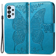 Klapkové puzdro pre Samsung Galaxy A53 5G, Butterfly, modré