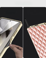 Puzdro pre Samsung Galaxy S25 Ultra, Leather Rhombus, ružové