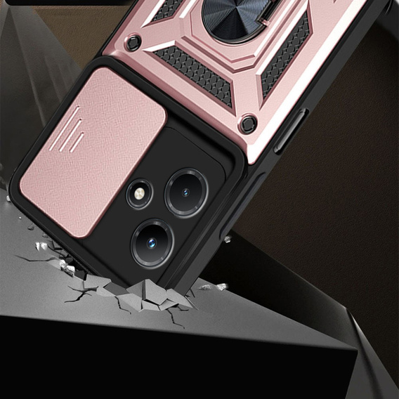 Obal na mobil pre Realme C53 4G, CamShield Slide, ružové rose gold