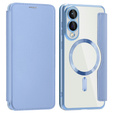 Klapkové puzdro pre Samsung Galaxy S25 Edge, RFID Wallet MagSafe CamShield, modré