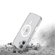 ERBORD puzdro s MagSafe pre iPhone 16, aktívne tlačidlo, priehľadné + sklo na displej