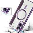 Klapkové puzdro pre Samsung Galaxy S25 Edge, RFID Wallet MagSafe CamShield, fialové