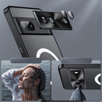 Ochranné puzdro na fotoaparát pre Google Pixel 8, CamShield MagSafe, transparentné / čierne