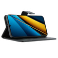 Klapkové puzdro pre Xiaomi Poco X6 5G, Butterfly, čierne