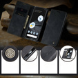 CASEME puzdro pre Google Pixel 7, Leather Wallet Case, čierne