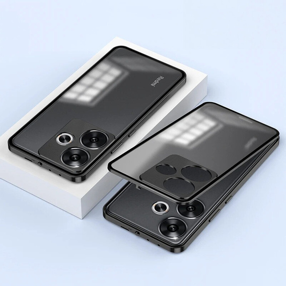 Puzdro pre Xiaomi Poco F6, Frame Case, čierne