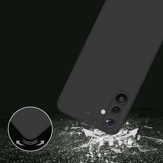Obal na mobil pre Samsung Galaxy A36 5G, Silicone Lite, čierne