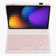 Puzdro s bluetooth klávesnicou pre Xiaomi Pad 7 / 7 Pro, ružové
