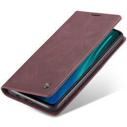 CASEME puzdro pre Xiaomi Redmi Note 8 Pro, Leather Wallet Case, červené