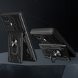 Obrnené puzdro pre Motorola Edge 30 Neo 5G, Camera Slide Card Slot, čierne