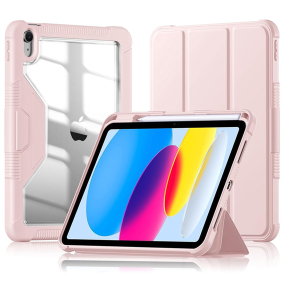 Puzdro pre iPad 11" 2025 A16 (11 gen.) / iPad 10.9" 2022 (10 gen.), Smartcase Hybrid, so slotom na stylus, ružové