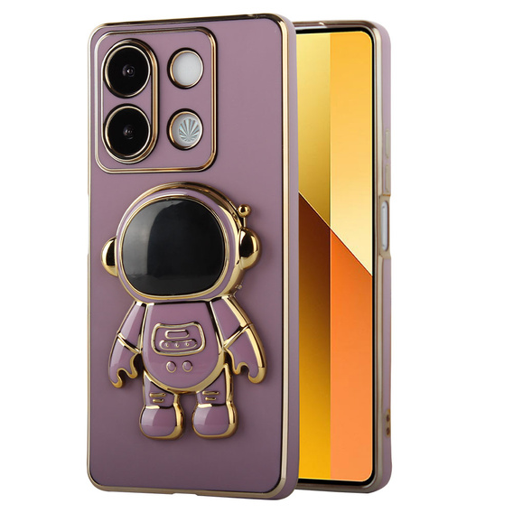 Puzdro pre Xiaomi Redmi Note 13 5G, Astronaut, fialové + tvrdené sklo 9H
