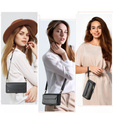 Puzdro CASEME pre Samsung Galaxy A56 5G, RFID Leather Wallet, s popruhom cez rameno, čierne