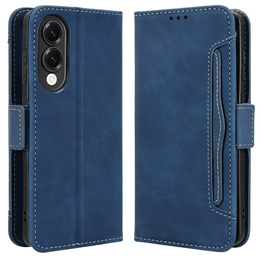 Klapkové puzdro pre Samsung Galaxy S25 Edge, Card Slot, tmavomodré