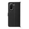 Puzdro s chlopňou pre Xiaomi Redmi A5, Crossbody Leather Wallet, čierne