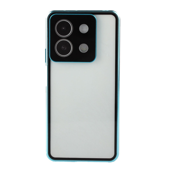 Puzdro pre Xiaomi Redmi Note 13 5G, Magnetic Dual Glass, modré