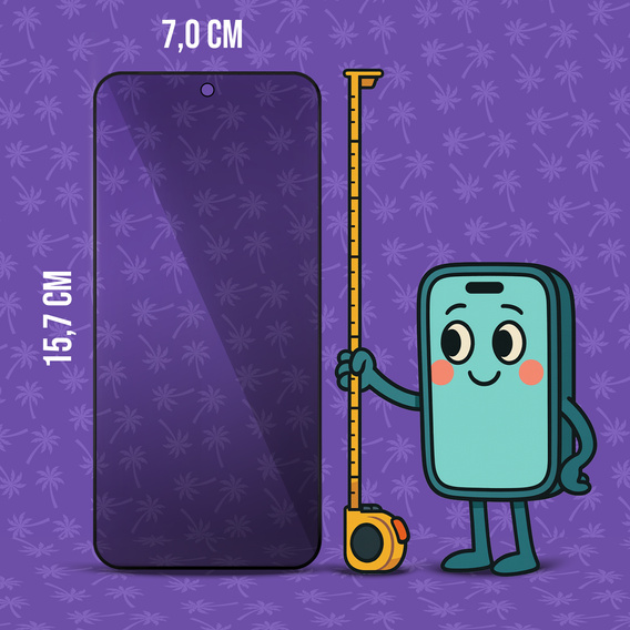 Tmavé sklo na ochranu súkromia Shy Palm pre Xiaomi Redmi Note 14 5G