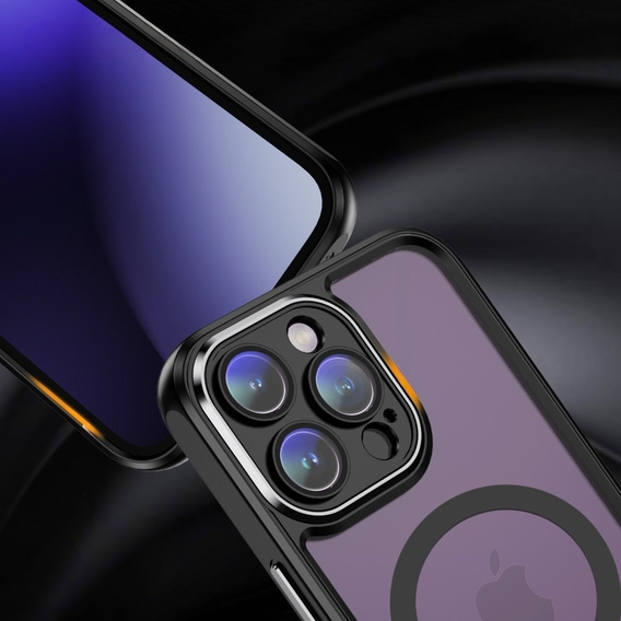 Puzdro pre iPhone 14 Pro Max, ERBORD Impact Guard, MagSafe, čierne