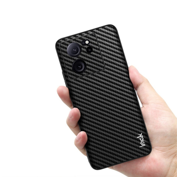 IMAK Obal na mobil pre Xiaomi 13T/13T Pro, LX-5 Series, Carbon, čierne