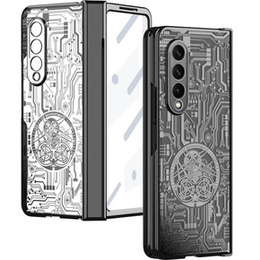 Puzdro pre Samsung Galaxy Z Fold 4 5G, Mechanical Legend, čierne