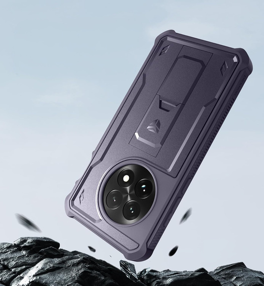 Obrnené puzdro pre OnePlus 13, Dexnor Full Body (Two Frames), fialové