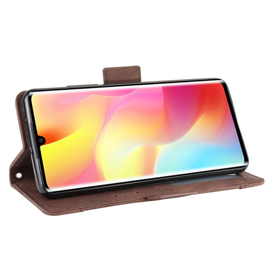 Klapkové puzdro pre Xiaomi Mi Note 10 Lite, Card Slot, hnedé
