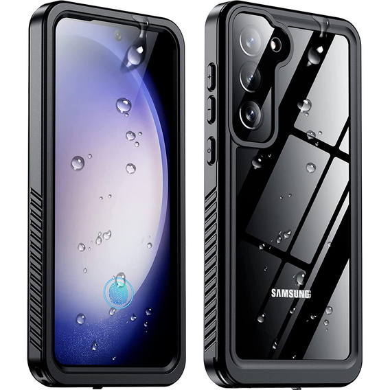 Vodotesné puzdro IP68 pre Samsung Galaxy S23, čierne