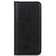 Obal na mobil pre Samsung Galaxy S23 FE, Wallet Litchi Leather, čierne