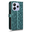 Flipové puzdro pre Xiaomi Redmi Note 14 4G, Wallet Rhombus, zelený