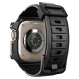 Pasek z etui Spigen do Apple Watch Ultra 49mm, Rugged Armor Pro, Czarny