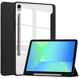 Puzdro pre Samsung Galaxy Tab S10 FE+ Plus, Smartcase Hybrid, so slotom na stylus, čierne