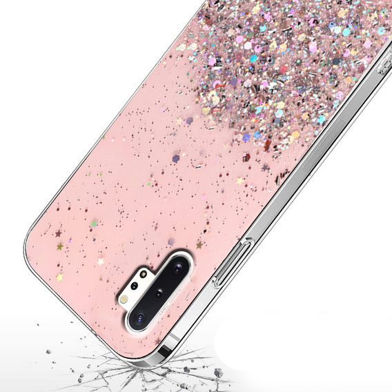 Obal na mobil pre Samsung Galaxy Note 10 Plus, Glittery, ružové