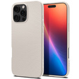Puzdro Spigen pre iPhone 16 Pro, Liquid Air, titán + tvrdené sklo 9H