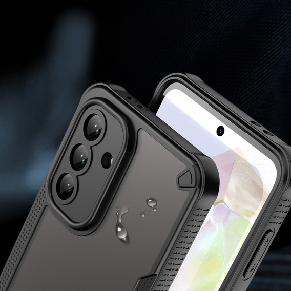 Obal na mobil pre Samsung Galaxy A56, Armor Frosted Case, čierne