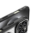 Puzdro pre iPhone 16 Pro, Fusion Hybrid Carbon, pre MagSafe, čierne