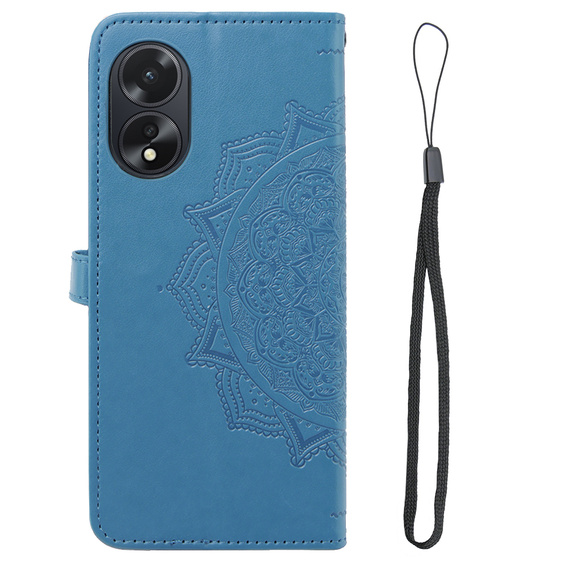 Klapkové puzdro pre Oppo A58 4G, Mandala, modré
