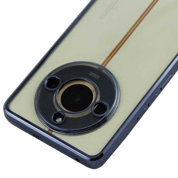Puzdro pre Realme 11 Pro 5G / Pro+ 5G, Electroplating Frame, transparentné / čierne