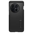 Puzdro Spigen Tough Armor pre OnePlus 12 (čierne) – odolná ochrana so stojanom