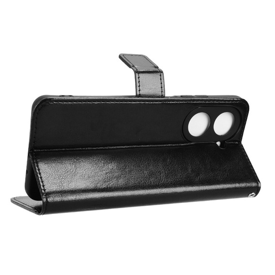 Klapkové puzdro pre Xiaomi Redmi A5, Crazy Horse Wallet, čierne