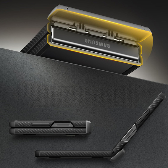 Puzdro Tongate MECH s MagSafe pre Samsung Galaxy Z Flip7 FE / Z Flip6, zelené